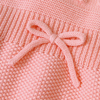 Load image into Gallery viewer, Baby Unisex Solid Color Bow Crochet Rompers Wholesale 22102851
