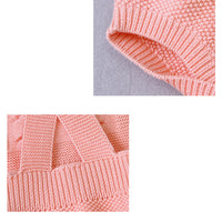 Load image into Gallery viewer, Baby Unisex Solid Color Bow Crochet Rompers Wholesale 22102851
