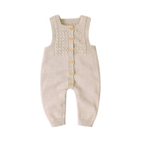 Load image into Gallery viewer, Baby Unisex Solid Color Knitwear Jumpsuits Wholesale 22102855

