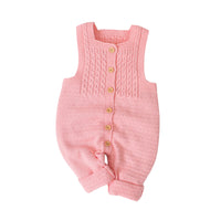 Load image into Gallery viewer, Baby Unisex Solid Color Knitwear Jumpsuits Wholesale 22102855
