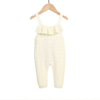 Load image into Gallery viewer, Baby Girls Solid Color Knitwear Jumpsuits Wholesale 22102856
