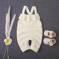 Load image into Gallery viewer, Baby Girls Solid Color Knitwear Jumpsuits Wholesale 22102856
