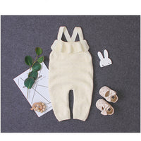 Load image into Gallery viewer, Baby Girls Solid Color Knitwear Jumpsuits Wholesale 22102856
