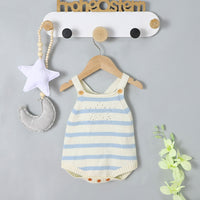 Load image into Gallery viewer, Baby Unisex Striped Knitwear Rompers Wholesale 22102857
