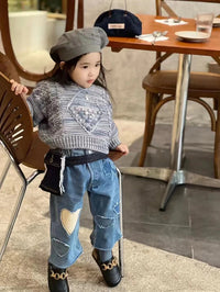 Load image into Gallery viewer, Baby Kid Girls Crochet Sweaters Wholesale 221028576
