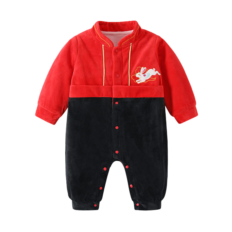 Baby Unisex Color-blocking Animals Cartoon Jumpsuits Wholesale 221028577