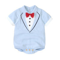 Load image into Gallery viewer, Baby Boys Bow Knitwear Rompers Wholesale 22102860
