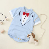 Load image into Gallery viewer, Baby Boys Bow Knitwear Rompers Wholesale 22102860
