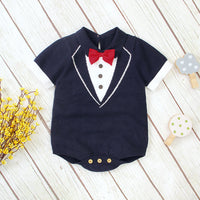 Load image into Gallery viewer, Baby Boys Bow Knitwear Rompers Wholesale 22102860

