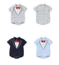 Load image into Gallery viewer, Baby Boys Bow Knitwear Rompers Wholesale 22102860
