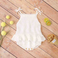 Load image into Gallery viewer, Baby Girls Solid Color Knitwear Rompers Wholesale 22102861
