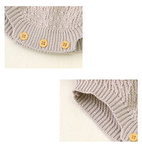 Load image into Gallery viewer, Baby Girls Solid Color Knitwear Rompers Wholesale 22102861
