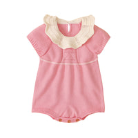 Load image into Gallery viewer, Baby Girls Solid Color Knitwear Rompers Wholesale 22102862
