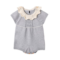 Load image into Gallery viewer, Baby Girls Solid Color Knitwear Rompers Wholesale 22102862
