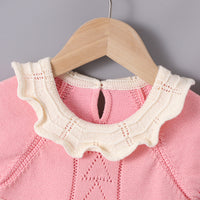 Load image into Gallery viewer, Baby Girls Solid Color Knitwear Rompers Wholesale 22102862
