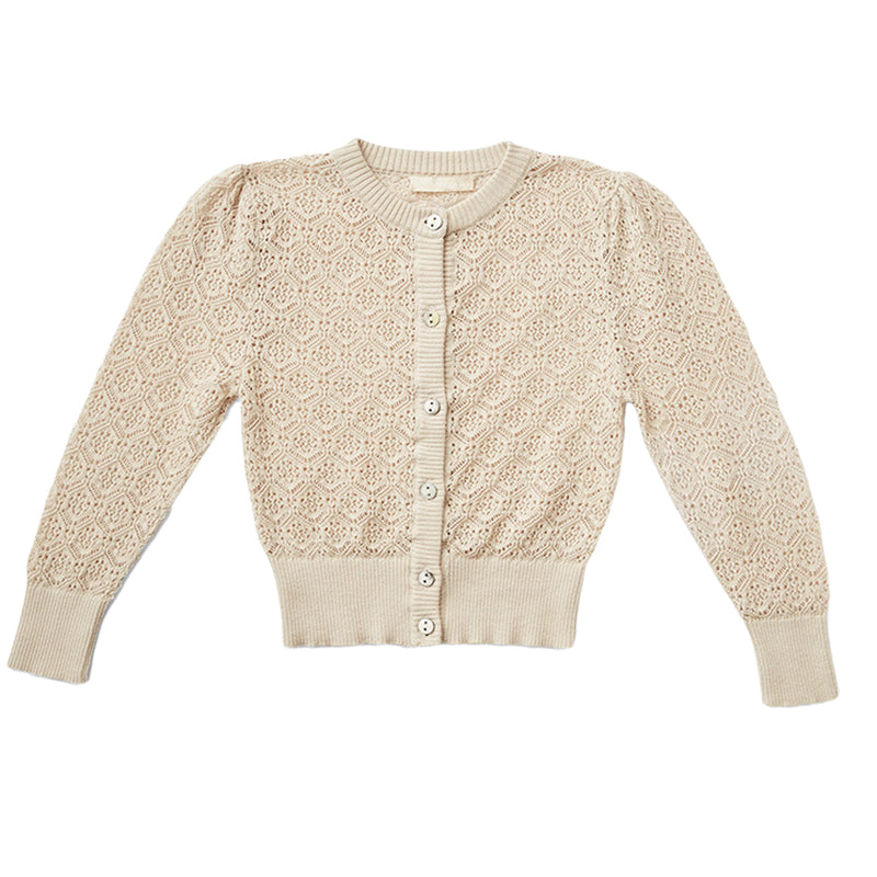 Baby Kid Girls Solid Color Cardigan Knitwear Wholesale 22102863