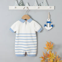 Load image into Gallery viewer, Baby Unisex Striped Knitwear Jumpsuits Wholesale 22102865
