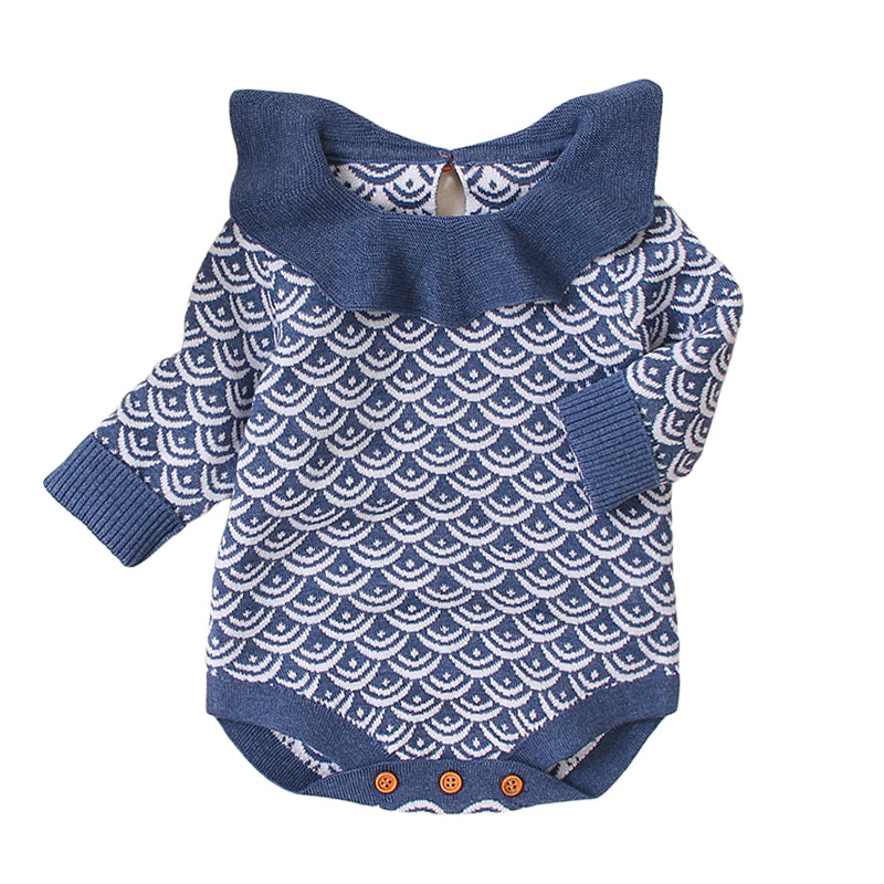 Baby Girls Crochet Knitwear Rompers Wholesale 22102868