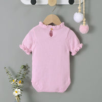 Load image into Gallery viewer, Baby Girls Solid Color Knitwear Rompers Wholesale 22102869
