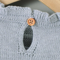 Load image into Gallery viewer, Baby Girls Solid Color Knitwear Rompers Wholesale 22102869
