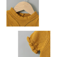 Load image into Gallery viewer, Baby Girls Solid Color Knitwear Rompers Wholesale 22102869
