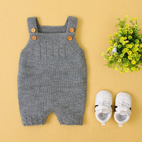 Load image into Gallery viewer, Baby Unisex Solid Color Knitwear Rompers Wholesale 22102870
