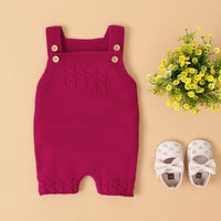 Load image into Gallery viewer, Baby Unisex Solid Color Knitwear Rompers Wholesale 22102870

