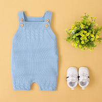 Load image into Gallery viewer, Baby Unisex Solid Color Knitwear Rompers Wholesale 22102870
