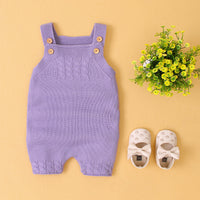 Load image into Gallery viewer, Baby Unisex Solid Color Knitwear Rompers Wholesale 22102870
