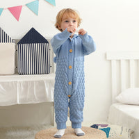 Load image into Gallery viewer, Baby Unisex Solid Color Knitwear Jumpsuits Wholesale 22102873
