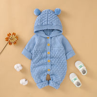 Load image into Gallery viewer, Baby Unisex Solid Color Knitwear Jumpsuits Wholesale 22102873
