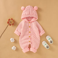 Load image into Gallery viewer, Baby Unisex Solid Color Knitwear Jumpsuits Wholesale 22102873
