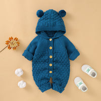 Load image into Gallery viewer, Baby Unisex Solid Color Knitwear Jumpsuits Wholesale 22102873

