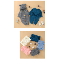 Load image into Gallery viewer, Baby Unisex Solid Color Knitwear Jumpsuits Wholesale 22102873
