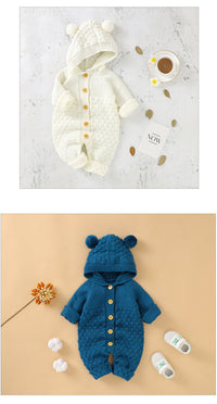 Load image into Gallery viewer, Baby Unisex Solid Color Knitwear Jumpsuits Wholesale 22102873
