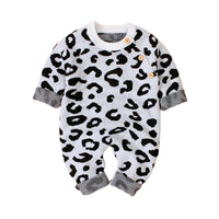 Load image into Gallery viewer, Baby Unisex Leopard print Knitwear Jumpsuits Wholesale 22102874
