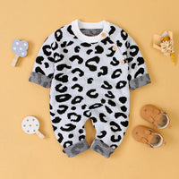 Load image into Gallery viewer, Baby Unisex Leopard print Knitwear Jumpsuits Wholesale 22102874
