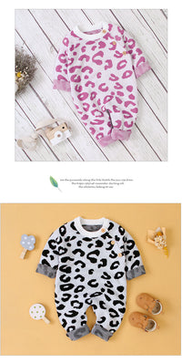Load image into Gallery viewer, Baby Unisex Leopard print Knitwear Jumpsuits Wholesale 22102874
