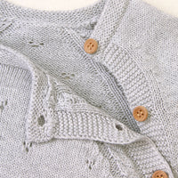 Load image into Gallery viewer, Baby Unisex Solid Color Crochet Rompers Wholesale 22102876
