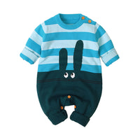 Load image into Gallery viewer, Baby Unisex Striped Color-blocking Cartoon Crochet Jumpsuits Wholesale 22102882
