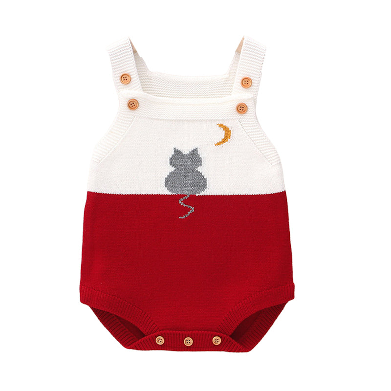 Baby Unisex Color-blocking Crochet Rompers Wholesale 22102884