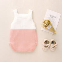 Load image into Gallery viewer, Baby Unisex Color-blocking Crochet Rompers Wholesale 22102884
