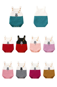 Load image into Gallery viewer, Baby Unisex Color-blocking Crochet Rompers Wholesale 22102884
