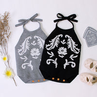 Load image into Gallery viewer, Baby Unisex Flower Crochet Rompers Wholesale 22102885
