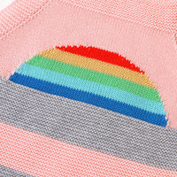 Load image into Gallery viewer, Baby Unisex Striped Rainbow Crochet Rompers Wholesale 22102886
