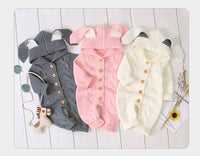 Load image into Gallery viewer, Baby Unisex Solid Color Crochet Jumpsuits Wholesale 22102889
