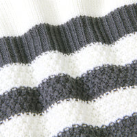Load image into Gallery viewer, Baby Girls Striped Color-blocking Crochet Rompers Wholesale 22102894

