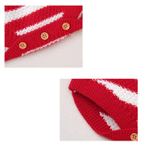 Load image into Gallery viewer, Baby Girls Striped Color-blocking Crochet Rompers Wholesale 22102894
