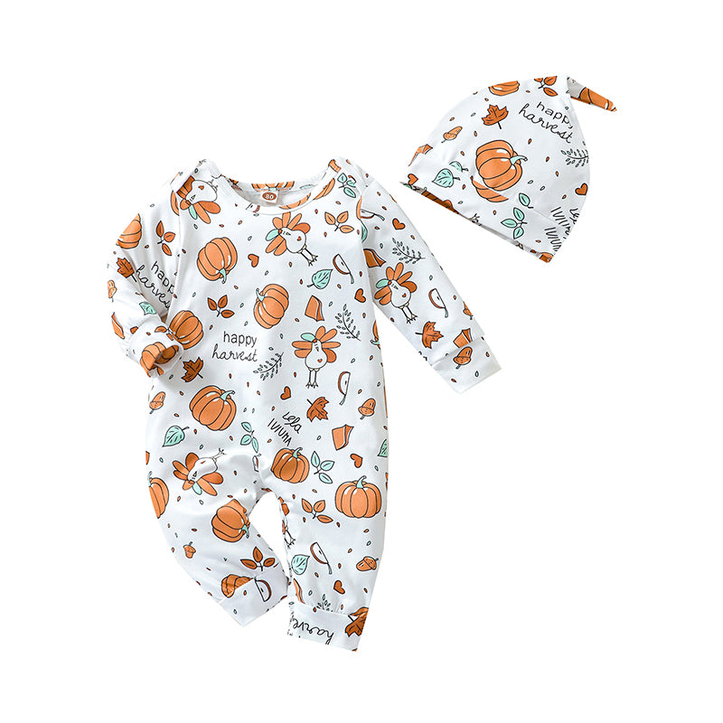 Baby Unisex Cartoon Print Jumpsuits Wholesale 221101147