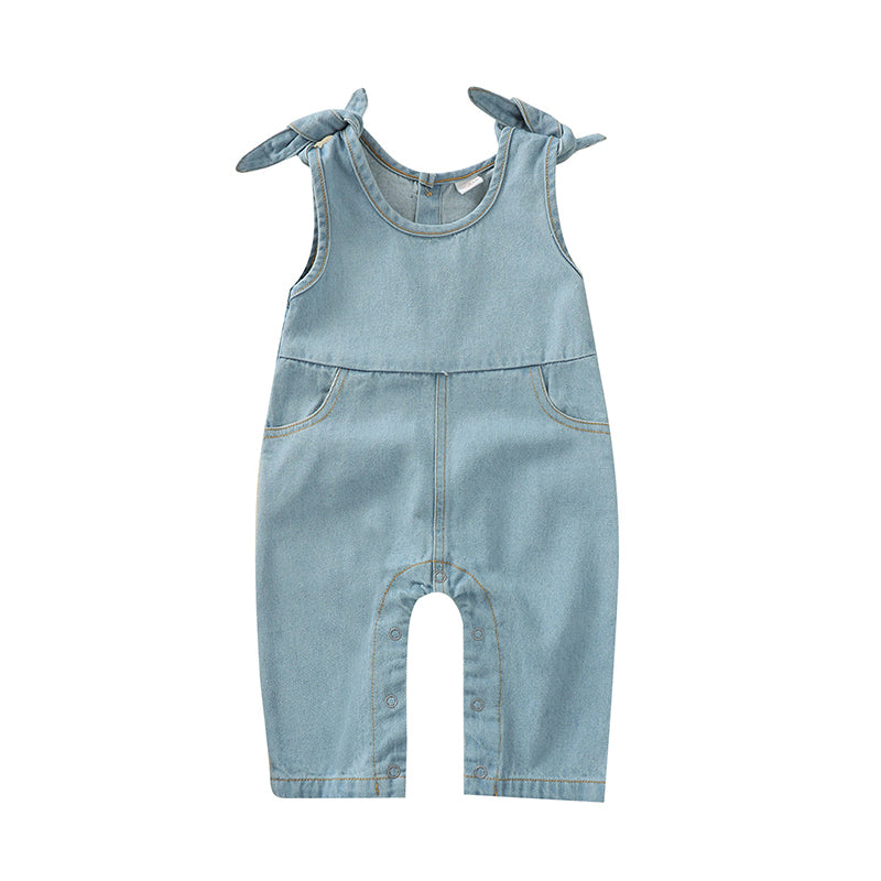 Baby Unisex Solid Color Jumpsuits Wholesale 22110133